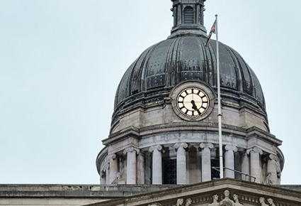 Nottingham's Council House clock tower